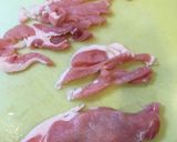 細切りポークと白髪ネギのパスタ作り方6写真