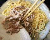 細切りポークと白髪ネギのパスタ作り方16写真