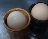 ほっぽらかしでゆで卵♪作り方3写真