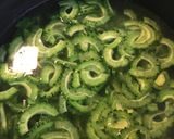 ゴーヤ、トマトのスパニッシュオムレツ作り方1写真