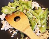 ゴーヤ、トマトのスパニッシュオムレツ作り方2写真