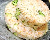 彼ご飯♡BDにお寿司ケーキ作り方4写真