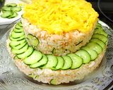 彼ご飯♡BDにお寿司ケーキ作り方5写真