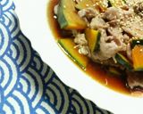 かぼちゃと豚肉の♡段々♡レンジ蒸し作り方5写真