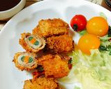 豚バラの野菜巻き☆フライ作り方5写真