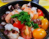 タコとエビのアヒージョ♪作り方8写真