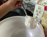 目分量)しっとりホットケーキ作り方1写真