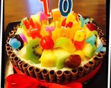 夏のバースデーケーキ（乳製品なし）作り方4写真