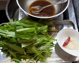 かんたん調理 空芯菜のニンニク油炒め作り方1写真