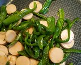 ピーマンと魚肉ソーセージの甘旨炒め☆作り方4写真
