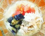 簡単！ささみと夏野菜DE塩ぶっかけ素麺♪作り方9写真