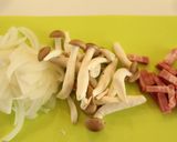 ランチにピッタリ☆うどんカルボナーラ作り方1写真