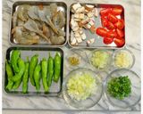 殻つき海老とししとうのトマトカレー♪作り方1写真
