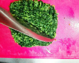 茹でたみじん切りほうれん草の保存作り方1写真
