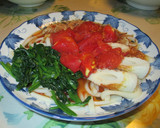 ほうれん草と☆トマトの冷やしうどん♪簡単作り方8写真