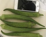 【小麦粉不使用】オクラのお好み焼き作り方1写真