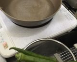 【小麦粉不使用】オクラのお好み焼き作り方2写真