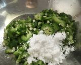 【小麦粉不使用】オクラのお好み焼き作り方4写真