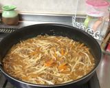 モヤシと挽肉のカレーうどん作り方8写真