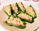 トースターで簡単☆ピーマンの鮭詰め作り方6写真