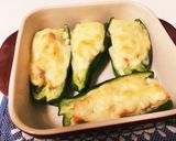 トースターで簡単☆ピーマンの鮭詰め作り方8写真