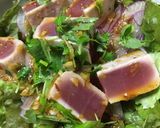炙りマグロとたっぷり野菜のサラダ作り方8写真