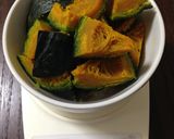 しっかり味のかぼちゃの煮物作り方1写真