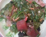 鮪おくら雌株丼（血管ダイエット食873）作り方1写真