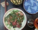 鮪おくら雌株丼（血管ダイエット食873）作り方7写真