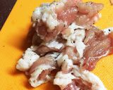 節約 豚コマの梅肉ダレ作り方2写真