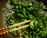 カリカリじゃことピーマンの♡醤油焼きそば作り方2写真