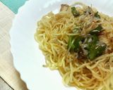 カリカリじゃことピーマンの♡醤油焼きそば作り方3写真