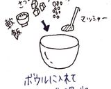離乳食＊ブロッコリーとさつまいものお焼き作り方3写真