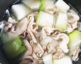 調味料は白だしのみ！豚肉と冬瓜の煮物作り方7写真