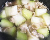 調味料は白だしのみ！豚肉と冬瓜の煮物作り方8写真