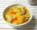 ターメリックの炊き込みご飯♬作り方4写真