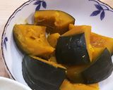 楽チン！かぼちゃの煮つけdeプリン作り方1写真