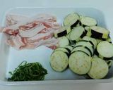 なすと豚肉の鍋しぎ作り方1写真