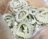 くっつかずに揚げられる！ゴーヤチップス作り方3写真