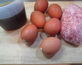 ５分でふわとろ卵のつゆだくそぼろ丼作り方1写真