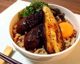 ご飯が進む♪ナスとそぼろの照り焼き丼作り方6写真