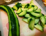キュウリ大量消費★キュウリ麻婆作り方1写真