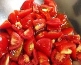 レンジだけ♪トマトdeさっぱりなすバーグ作り方1写真