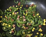 ゴーヤと粒コーンの麺つゆ炒め作り方5写真