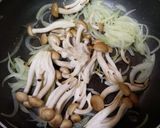 ダイエット！しめじと玉ねぎのたらこパスタ作り方5写真