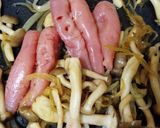 ダイエット！しめじと玉ねぎのたらこパスタ作り方6写真