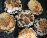 長いものはんぺん焼〜鶏ミンチとしそ入り♫作り方3写真