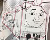 ❁機関車トーマス❁ヒロのキャラケーキ♡作り方2写真