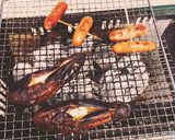バーベキューに茄子丸焼き作り方2写真