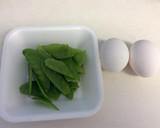 絹さやのこってり卵とじ作り方1写真